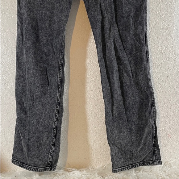 HOLLISTER Low Rise Relaxed Straight Washed Black Denim Jeans Size 4 - Picture 4 of 9